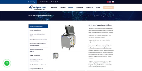 Rekparsan Parça Yıkama Makineleri - Konya Web Tasarım Web Sitesi