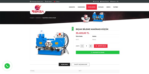 Reksa Makine - Konya Web Tasarım Web Sitesi
