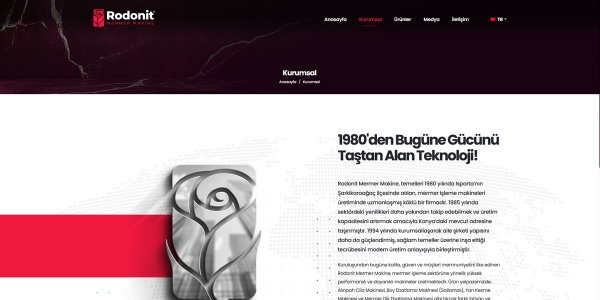 Rodonit Mermer Makinaları - Konya Web Tasarım Web Sitesi