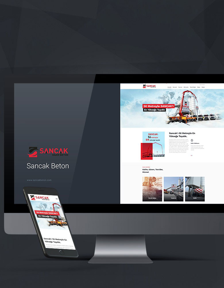 Sancak Beton - Konya Web Tasarım Web Sitesi