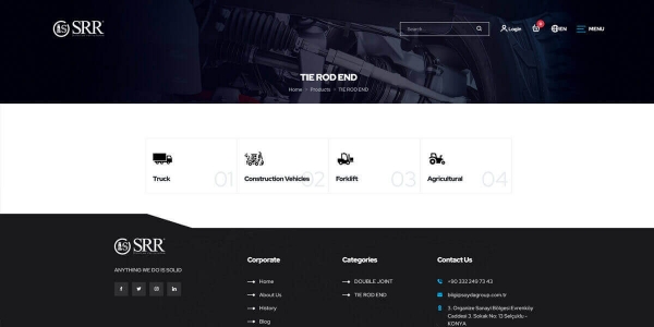 SRR Otomotiv - Konya Web Tasarım Web Sitesi