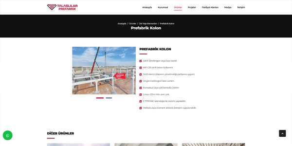 Talaşlılar Prefabrik - Konya Web Tasarım Web Sitesi