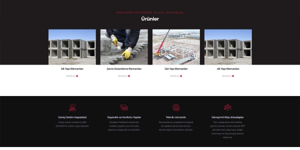 Talaşlılar Prefabrik - Konya Web Tasarım Web Sitesi