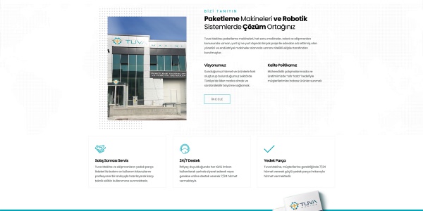 Tuva Paketleme Makineleri - Konya Web Tasarım Web Sitesi