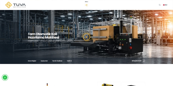 Tuva Paketleme Makineleri - Konya Web Tasarım Web Sitesi