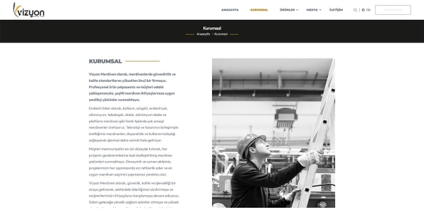 Vizyon Merdiven - Konya Web Tasarım Web Sitesi
