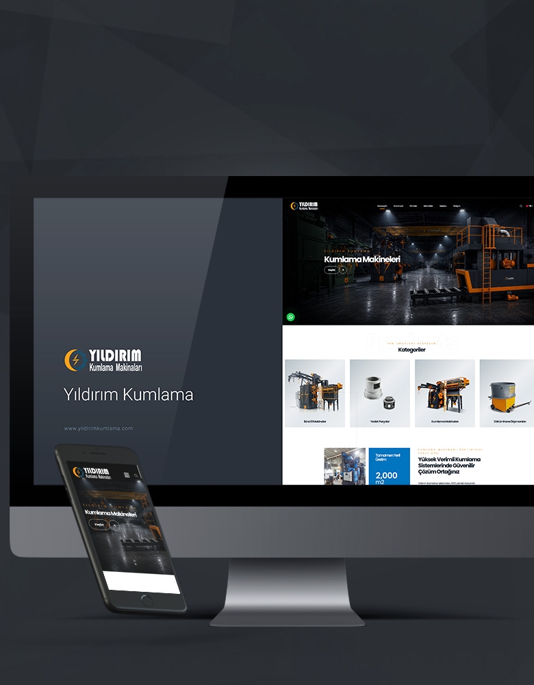 Yıldırım Kumlama Makinaları - Konya Web Tasarım Web Sitesi