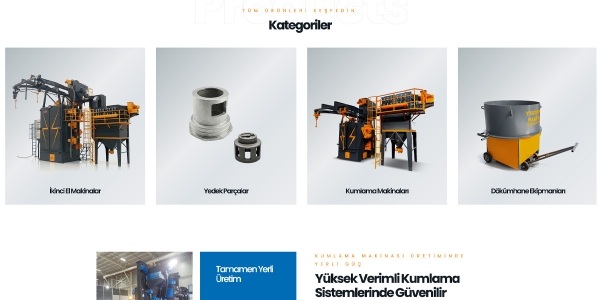 Yıldırım Kumlama Makinaları - Konya Web Tasarım Web Sitesi