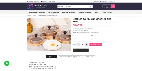 Züccaciye Vitrini - Konya Web Tasarım Web Sitesi